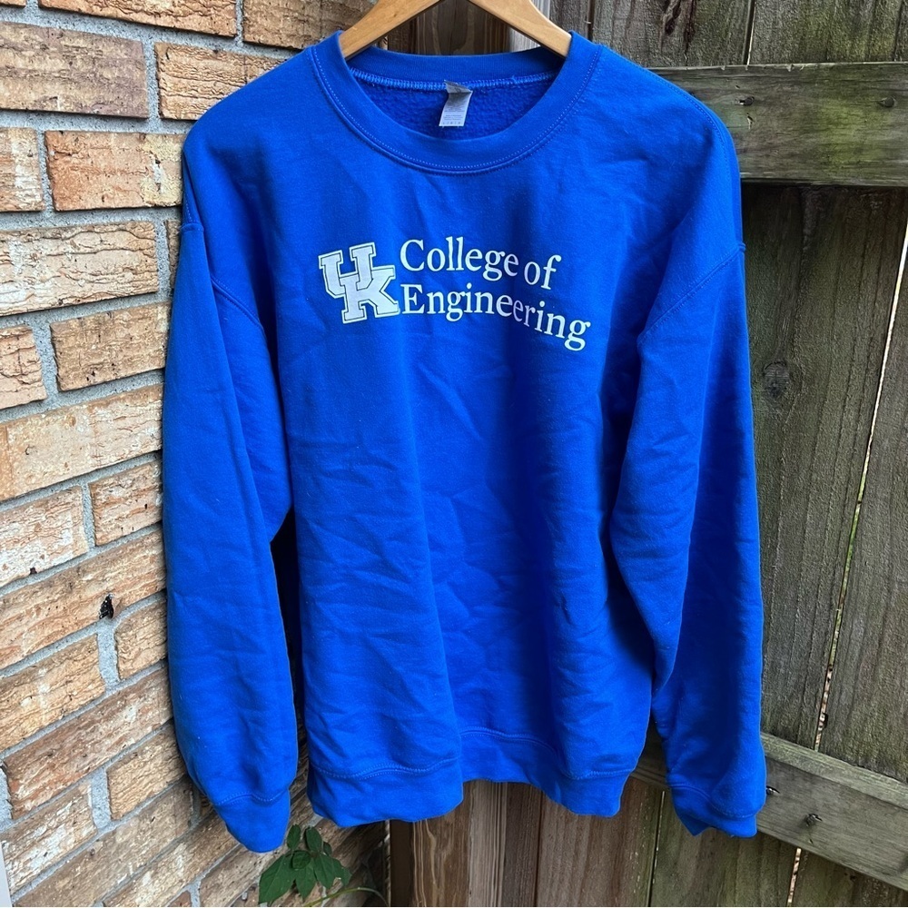 Gildan Blue College of Engineering Men's Crewneck Sweater - Picture 1 of 3